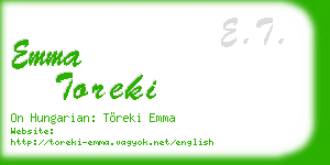 emma toreki business card